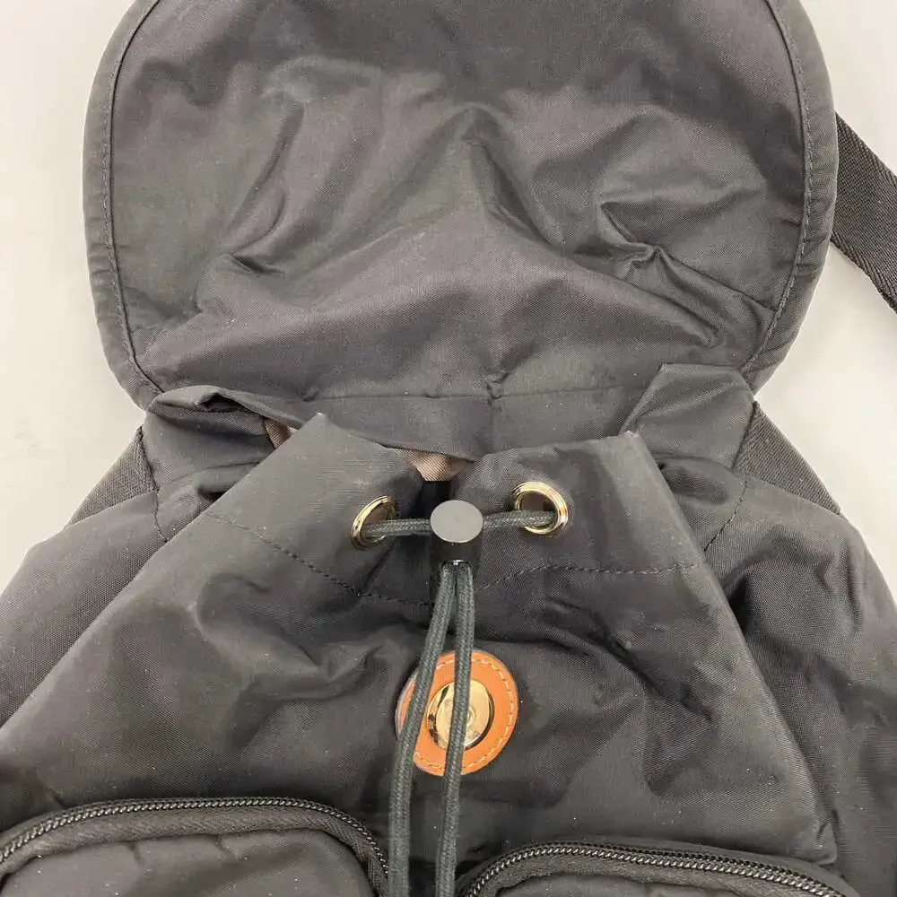 Bric's Black Mini Drawstring Backpack | Perfect for Every Season